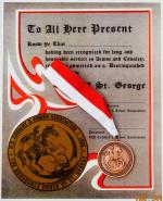 Order of St. George Bronze w/Certificate
