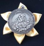 St Joan of Arc Emerald Medallion